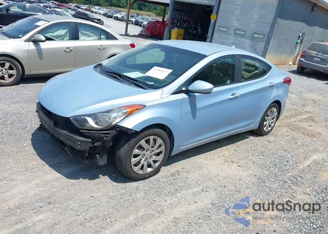 2012 Hyundai Elantra Gls/Limited z USA, uszkodzony, nr VIN KMHDH4AEXCU430400